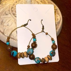 Lovely wood earrings